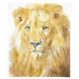 Lion Watercolor Tapestry