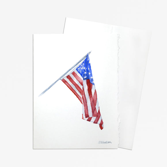 American Flag Greeting Card