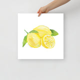Lemons Watercolor Art Print