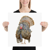 Wild Turkey Watercolor Art Print