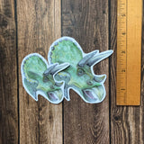 Triceratops Watercolor Vinyl Sticker
