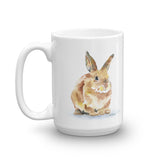 Bunny Rabbit Watercolor Coffee Mug