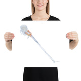 LaCrosse Stick Watercolor