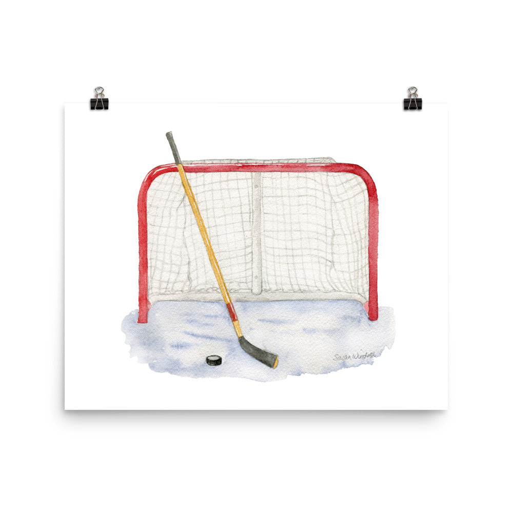 Hockey Girl Watercolor Hockey Shirt