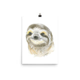 Sloth Face watercolor