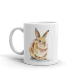 Bunny Rabbit Watercolor Coffee Mug