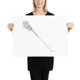 LaCrosse Stick Watercolor