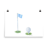 Golf Ball Watercolor