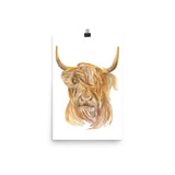 Highland Cow Watercolor
