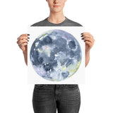 Full Moon Watercolor