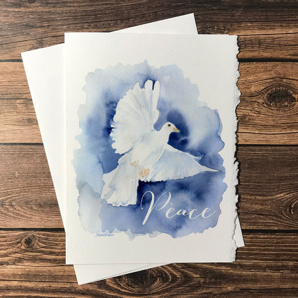 Christmas Cards Peace Dove Set of 10