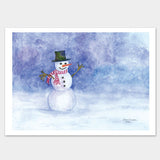 Snowman Watercolor Christmas Cards set of 10