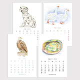 2026 Watercolor Desk Calendar