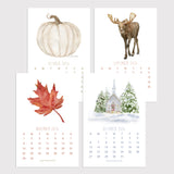 2026 Watercolor Desk Calendar