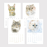 2027 Calendar Cats Watercolor Desk Calendar