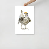 Prairie Grouse Watercolor Fine Art Print