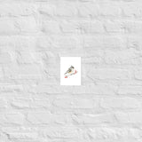 Tufted Titmouse Bird Watercolor Art Print