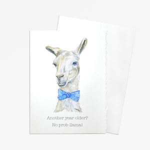 Another Year Older? No Prob-Llama Greeting Card