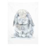 Gray Mini Lop Rabbit Tapestry