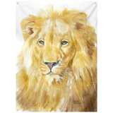 Lion Watercolor Tapestry