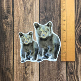 Black Bear Cub Vinyl Sticker