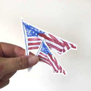American Flag Vinyl Sticker