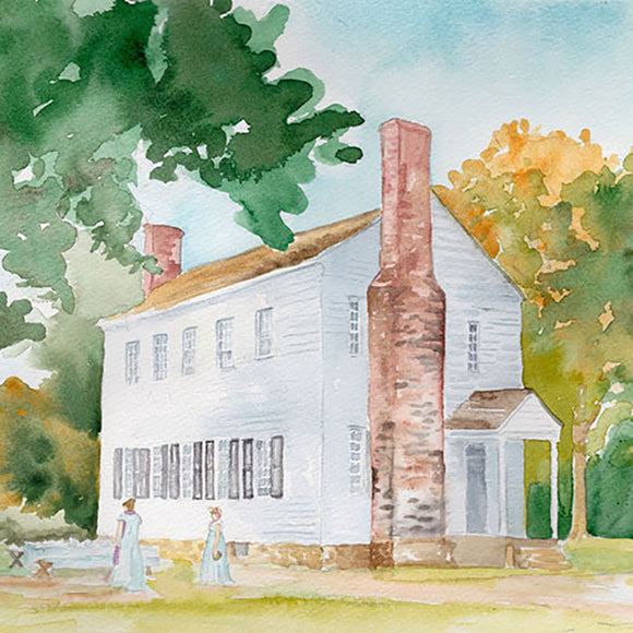 CUSTOM ORDER for CT - 8x10 Prints of House Portrait