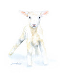 Farm Animal Art Print Set One - Set of 4 Animals - Lamb Pig Cow Chick