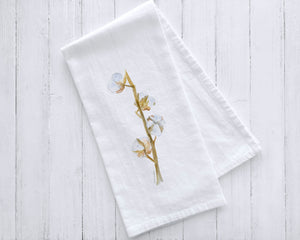Cotton Branch Tea Towel