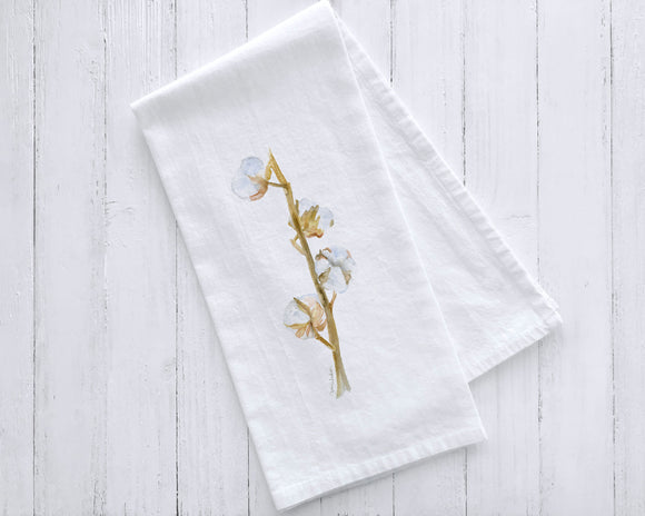 Cotton Branch Tea Towel
