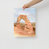 Arches National Park Watercolor Poster Print