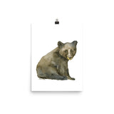 Black Bear Cub 2 Watercolor Fine Art Print