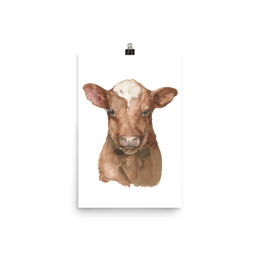 水彩壁絵 Watercolor *The Tender Calf Calf* il_1080xN.701307880_7kpq.jpg