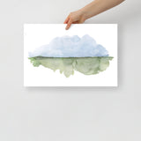 Minimalist Landscape Watercolor Fine Art Print