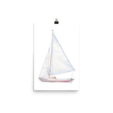 Sailboat 2 Watercolor Giclee Print