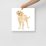 Golden Retriever Puppy  Watercolor 2 Fine Art Print