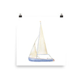 Sailboat 1 Watercolor Art Print