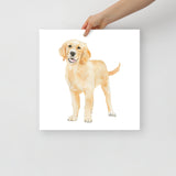 Golden Retriever Puppy  Watercolor 2 Fine Art Print