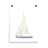 Sailboat 1 Watercolor Art Print