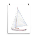 Sailboat 2 Watercolor Giclee Print
