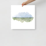 Minimalist Landscape Watercolor Fine Art Print