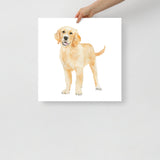 Golden Retriever Puppy  Watercolor 2 Fine Art Print