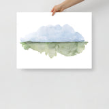 Minimalist Landscape Watercolor Fine Art Print