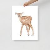 Elk Calf Watercolor Print