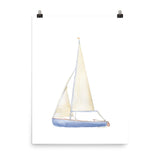 Sailboat 1 Watercolor Art Print