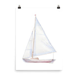 Sailboat 2 Watercolor Giclee Print