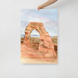 Arches National Park Watercolor Poster Print