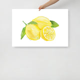 Lemons Watercolor Art Print