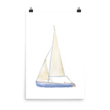 Sailboat 1 Watercolor Art Print