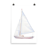 Sailboat 2 Watercolor Giclee Print